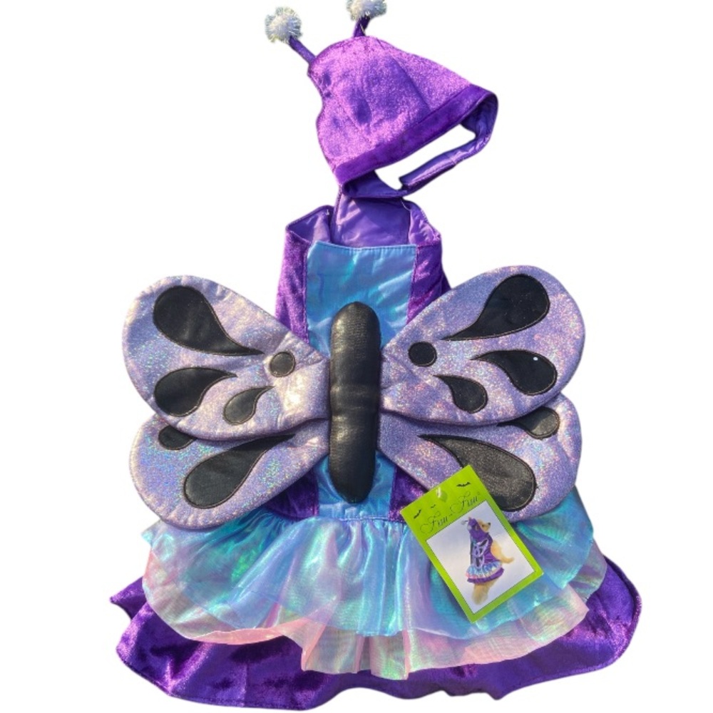 Purple Butterfly dog Costume